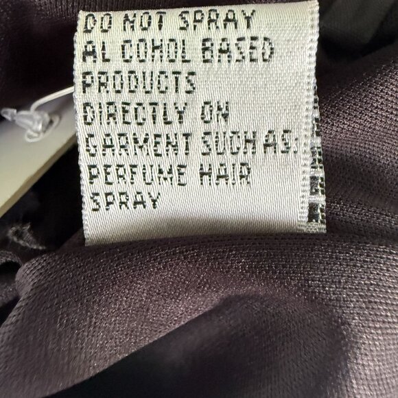 NWT Park‎ 108 Cocktail Dress Black Crepe Peplum Design Size 12 - Picture 9 of 10